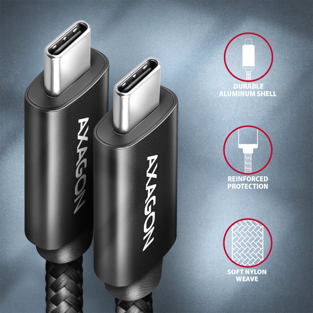 BUCM432-CM10AB NewGEN+ USB-C <> USB-C 4 Gen 3×2 / 100 W kabel  1 m
