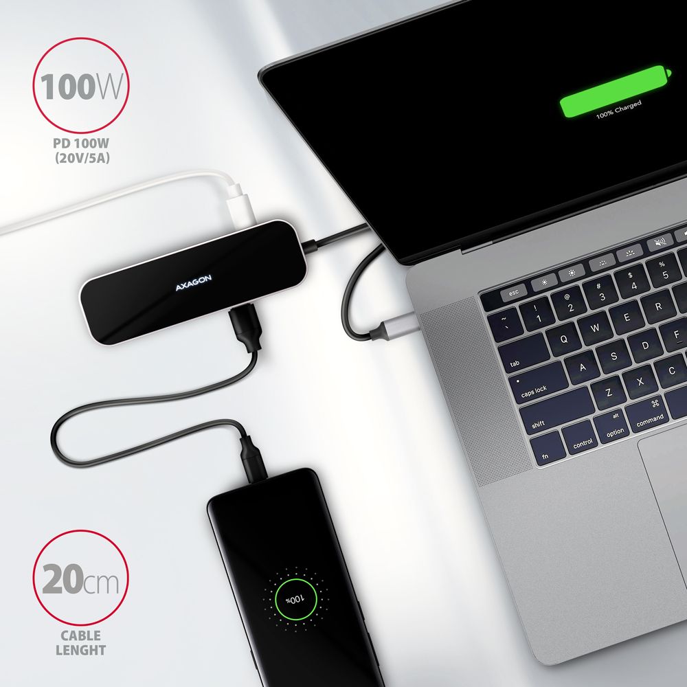 HMC-6GL SuperSpeed USB-C COMBO 6in1 hub