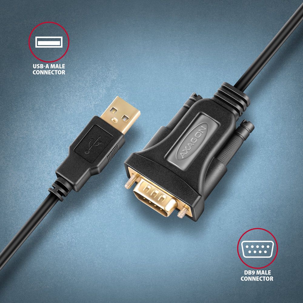 ADS-1PQN USB > SERIAL ADVANCED aktív adapter