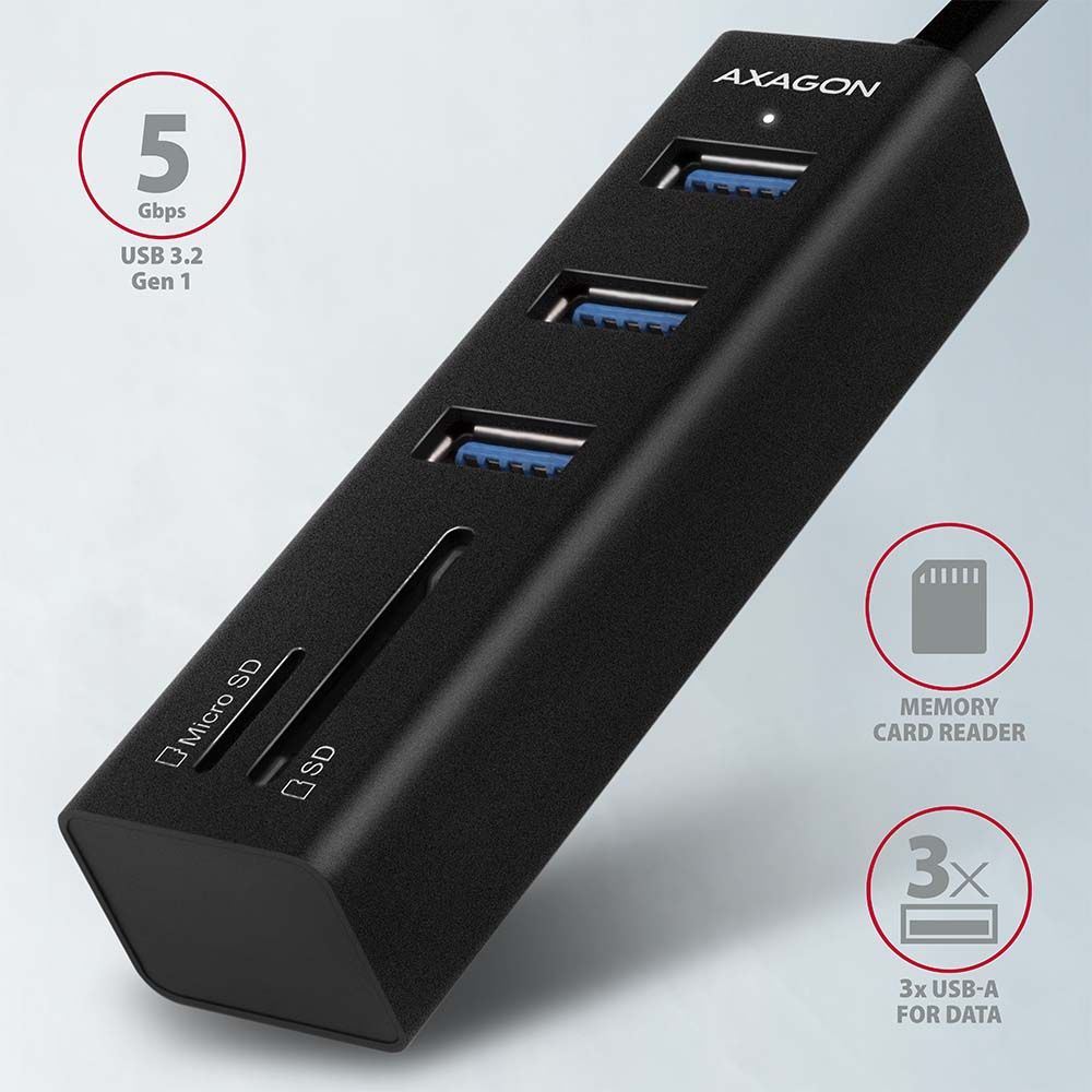 HMA-CR3A SuperSpeed USB-A hub + Kartenleser