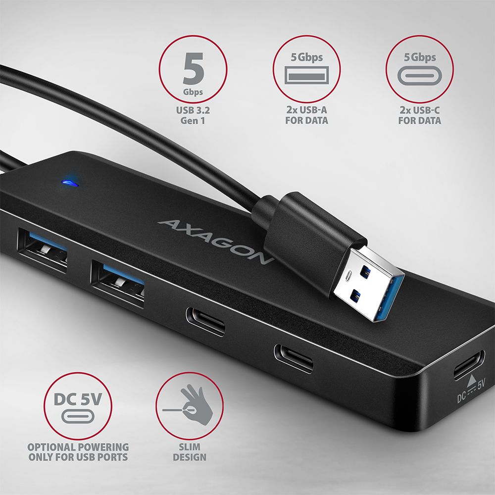 HUE-C2A USB-A 5Gbps TRAVEL hub