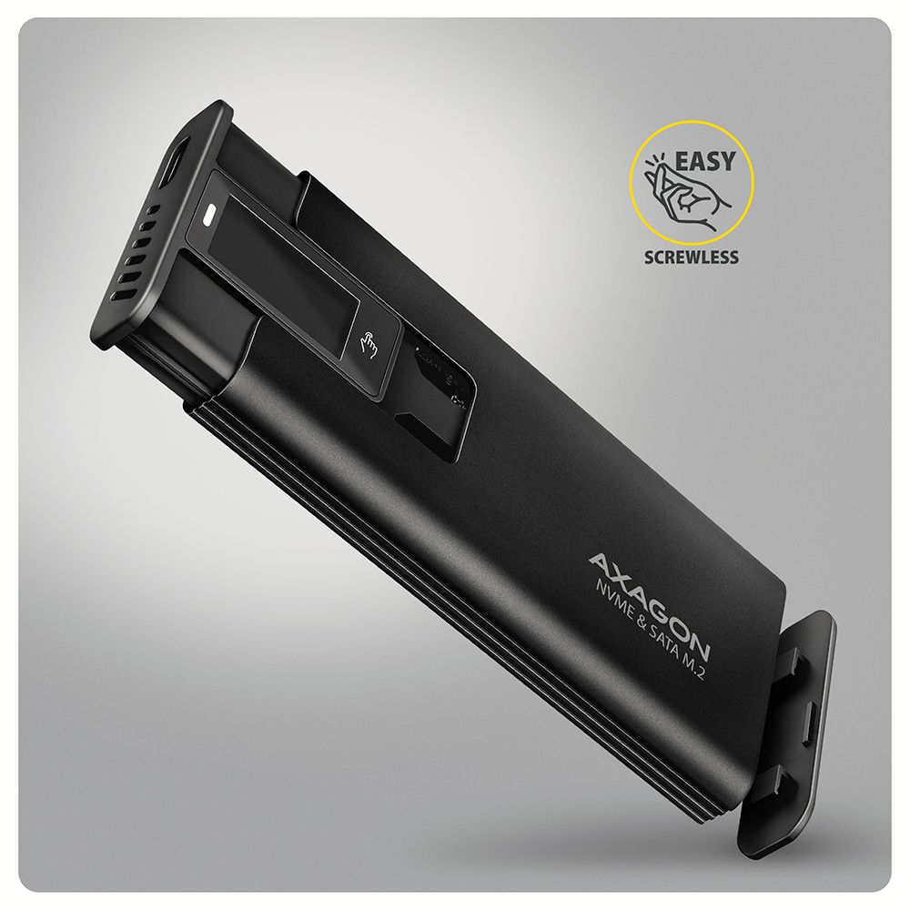 EEM2-SD2B USB-C 10Gbps - M.2 NVMe & SATA SSD DISPLAY box