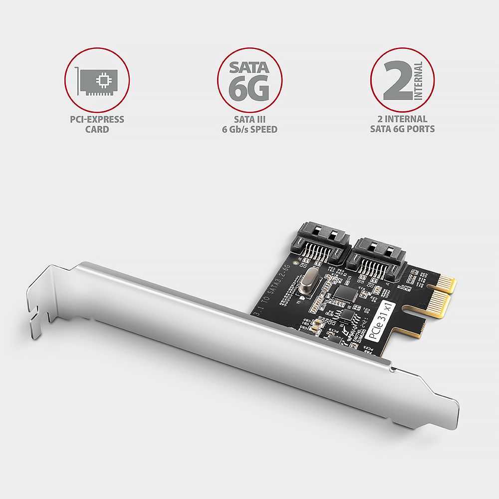 PCES-SJ2 PCIe řadič 2x SATA 6G