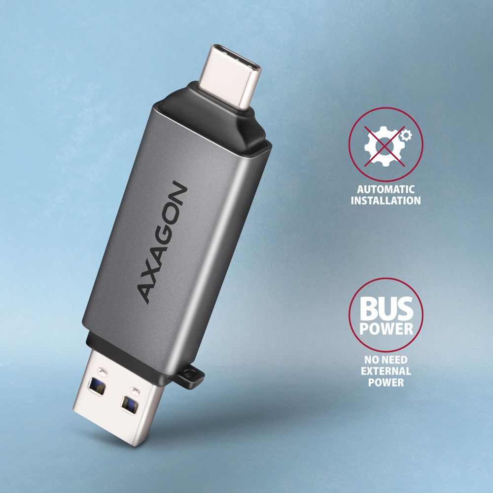 CRE-DAC SuperSpeed USB-C + USB-A card reader