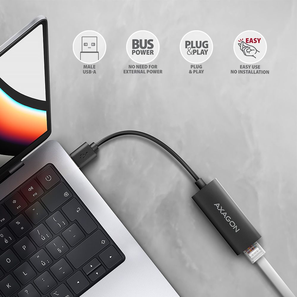 ADE-AR USB-A gigabit ethernet adaptér