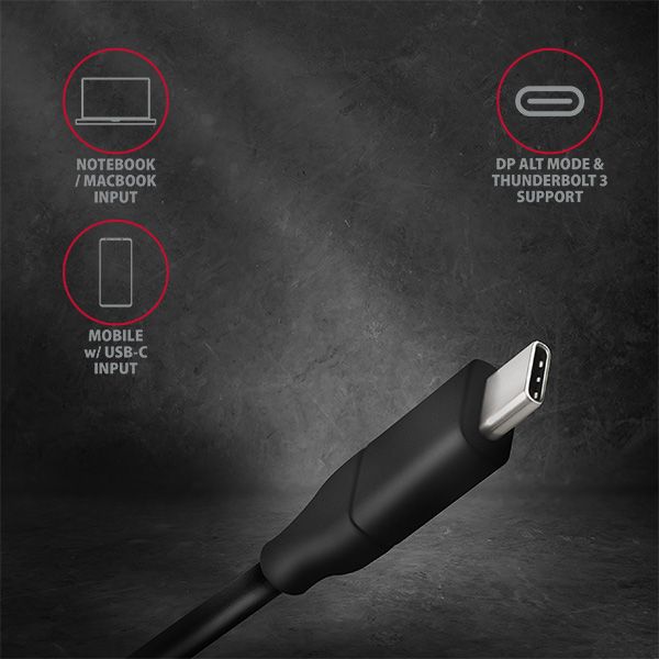 RVC-HI2C USB-C > HDMI kabel 1.8m, 4K/60Hz