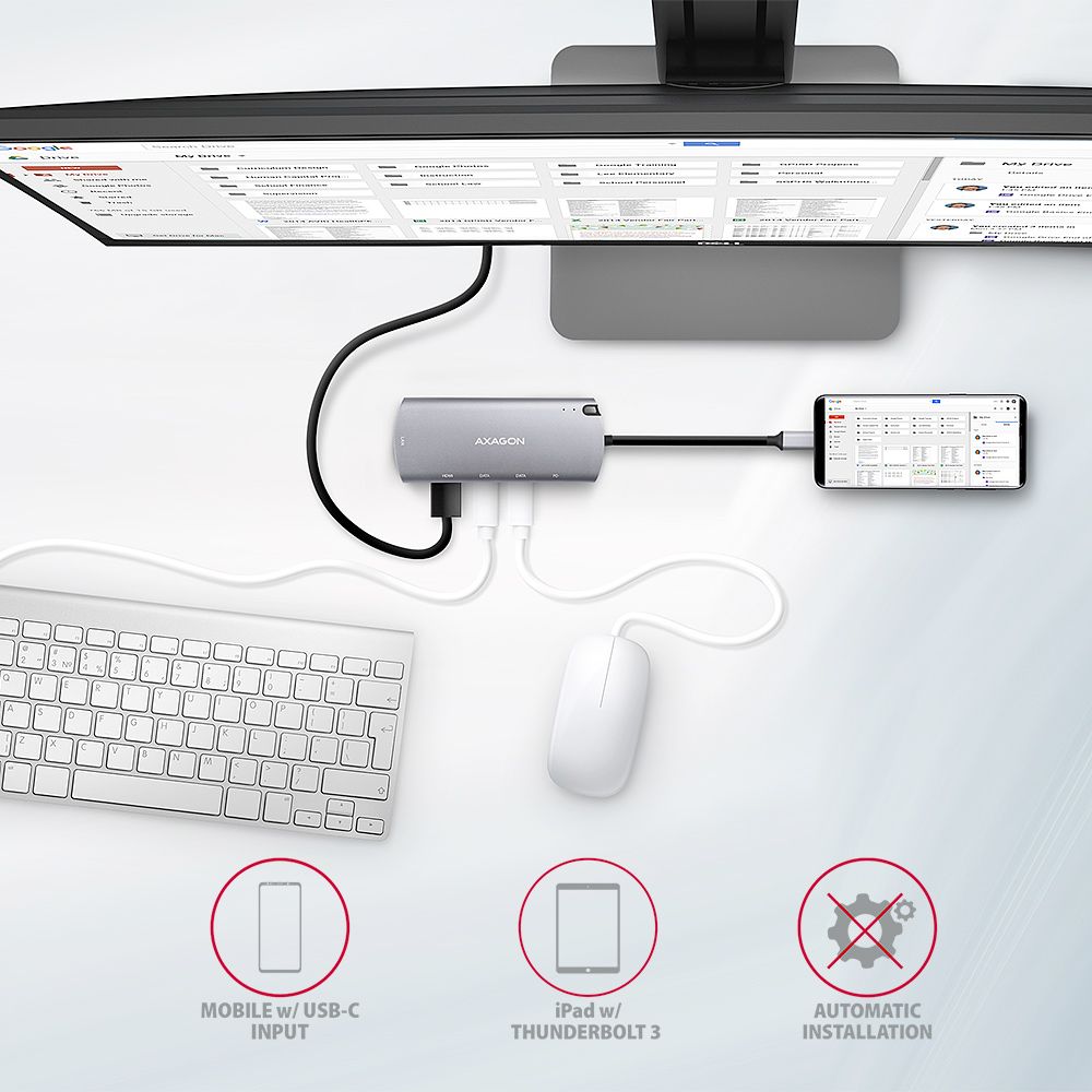 HMC-6M2 SuperSpeed USB-C COMBO 6in1 hub