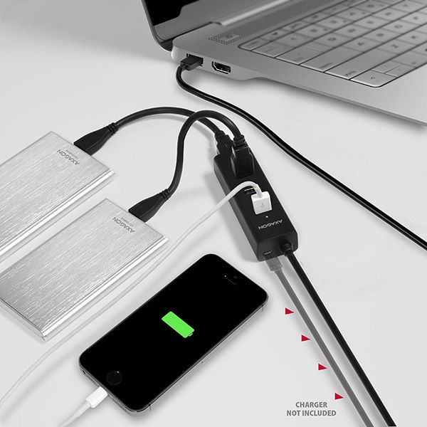 HUE-S2BL USB3.0 CHARGING hub