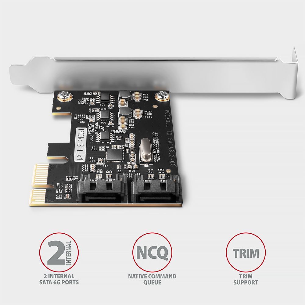PCES-SJ2 PCIe řadič 2x SATA 6G