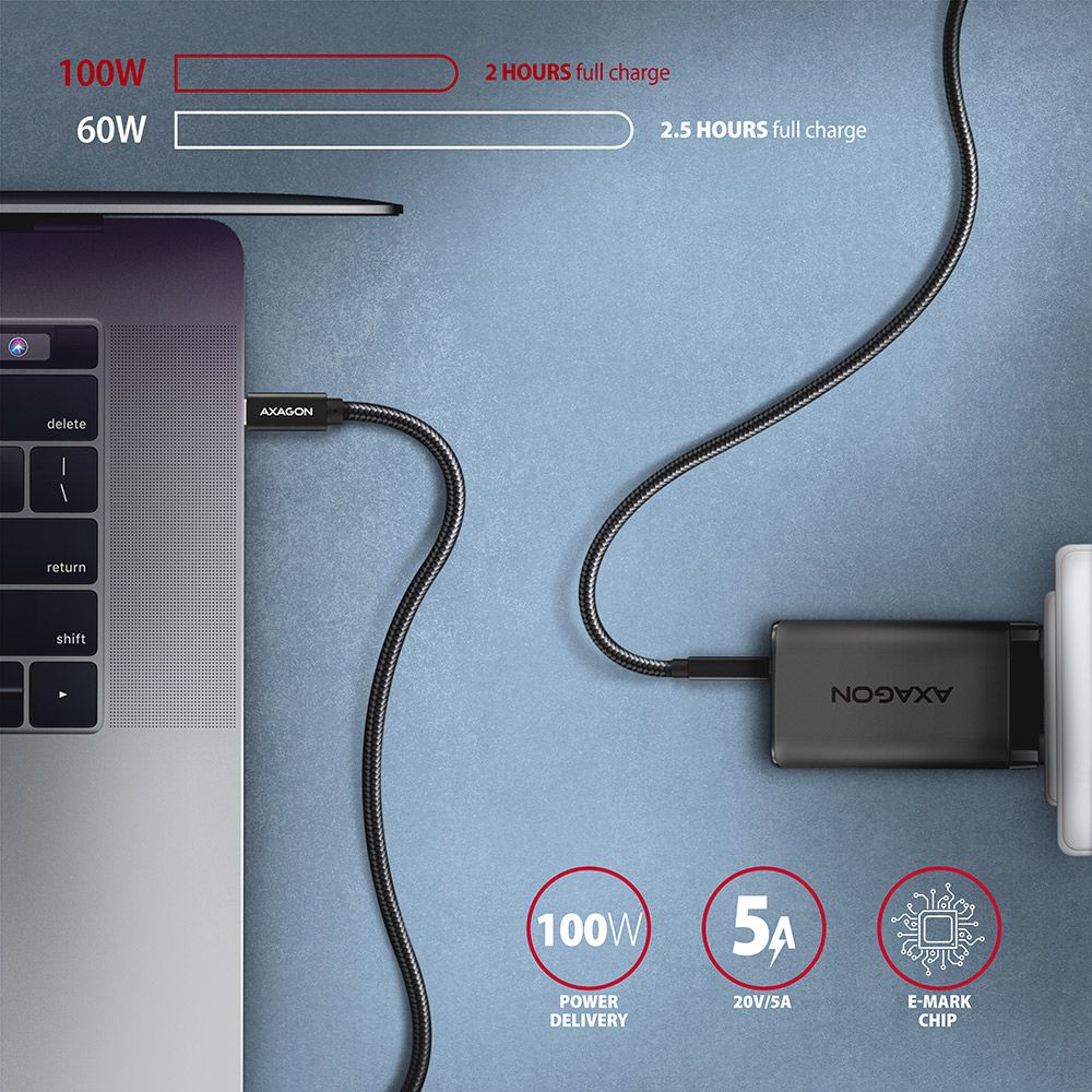 BUCM32-CM20AB SPEED+ USB-C <> USB-C 20Gbps kabel 2 m