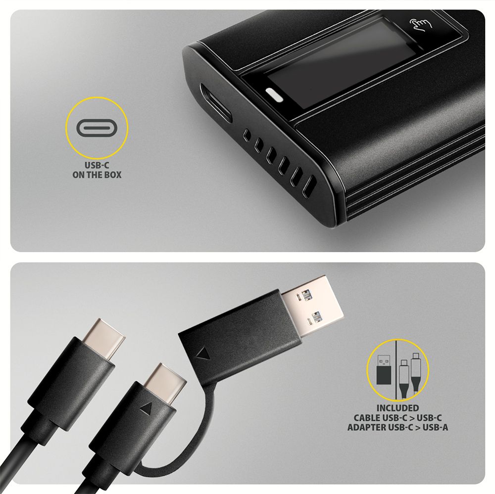 EEM2-SD2B USB-C 10Gbps - M.2 NVMe & SATA SSD DISPLAY box