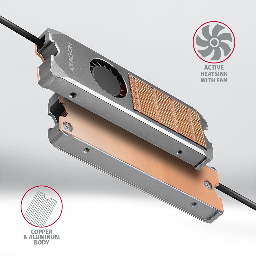 CLR-M2FAN heatsink for M.2 SSD