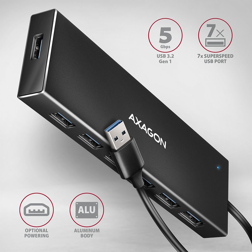 HUE-F7A SuperSpeed USB-A FLAT hub