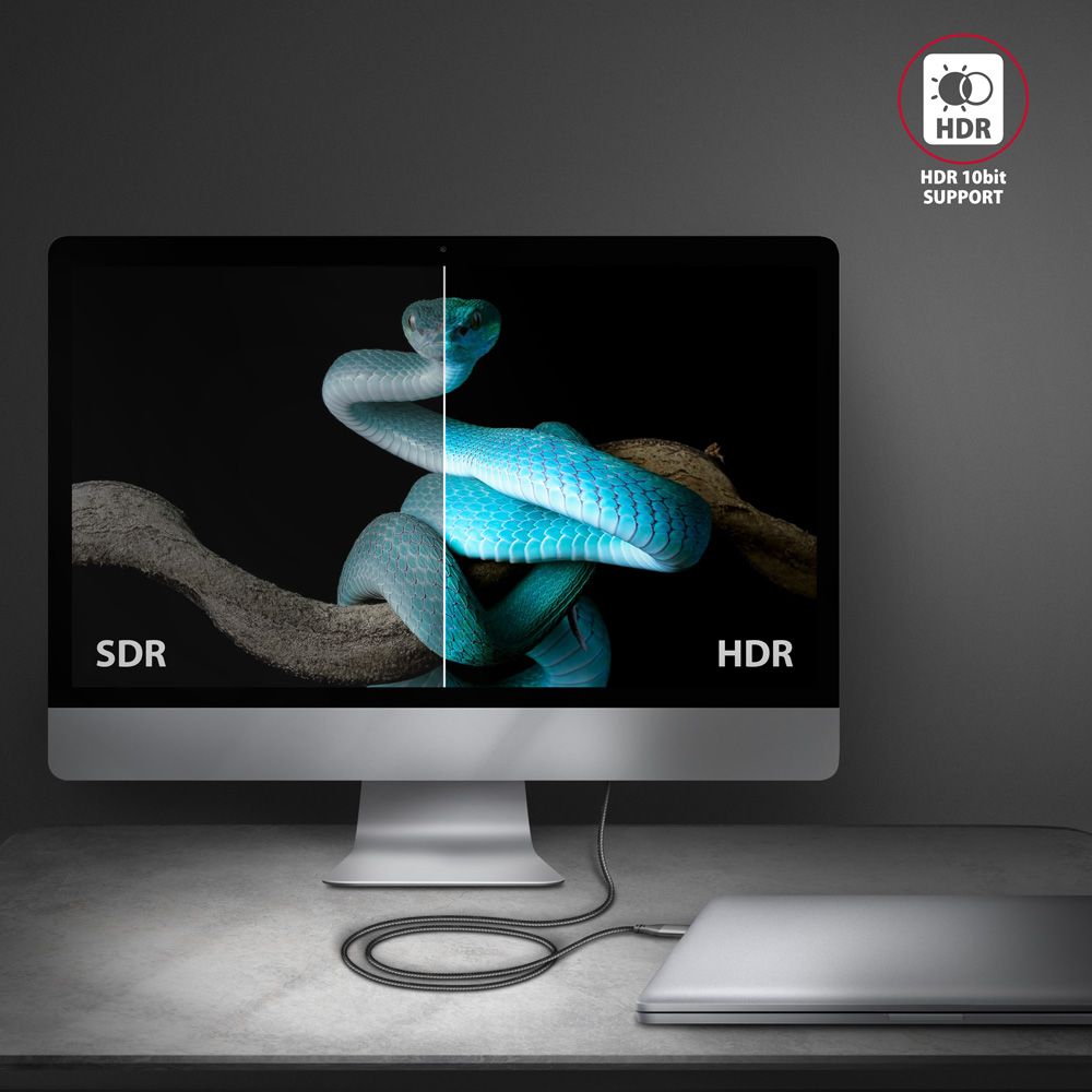 RVC-HI2MC USB-C > HDMI 2.0a kábel 1.8m