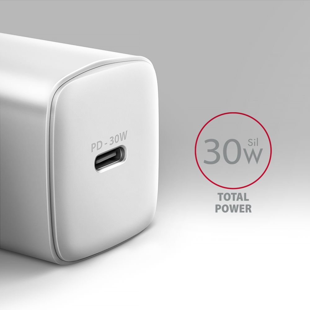 ACU-PD30W PD 3.0 & QC4+ 1× OUTPUT wall charger 30W