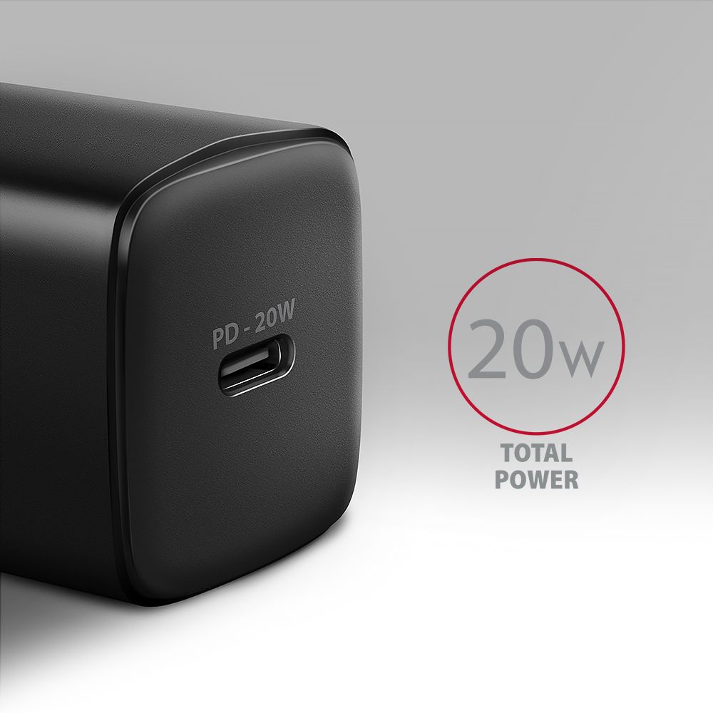 ACU-PD20 PD3.0 & QC4+ 1× OUTPUT wall charger 20W