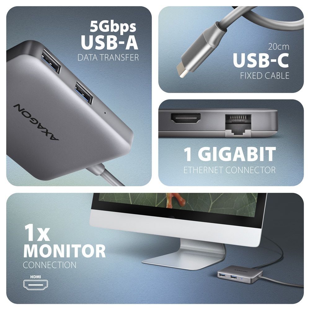 HMC-5HL USB-C 5Gbps SuperSpeed 5in1 hub