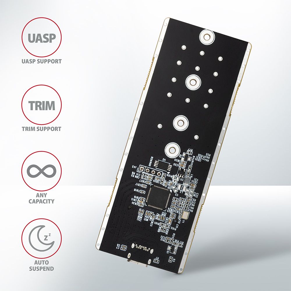 EEM2-GTR SuperSpeed+ USB-C – NVMe M.2 THIN RIB box