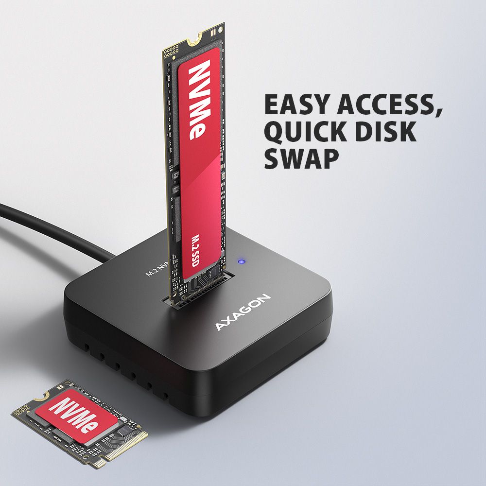 ADSA-M2C11L USB-C 10Gbps dokovacia stanica pre M.2 NVMe SSD