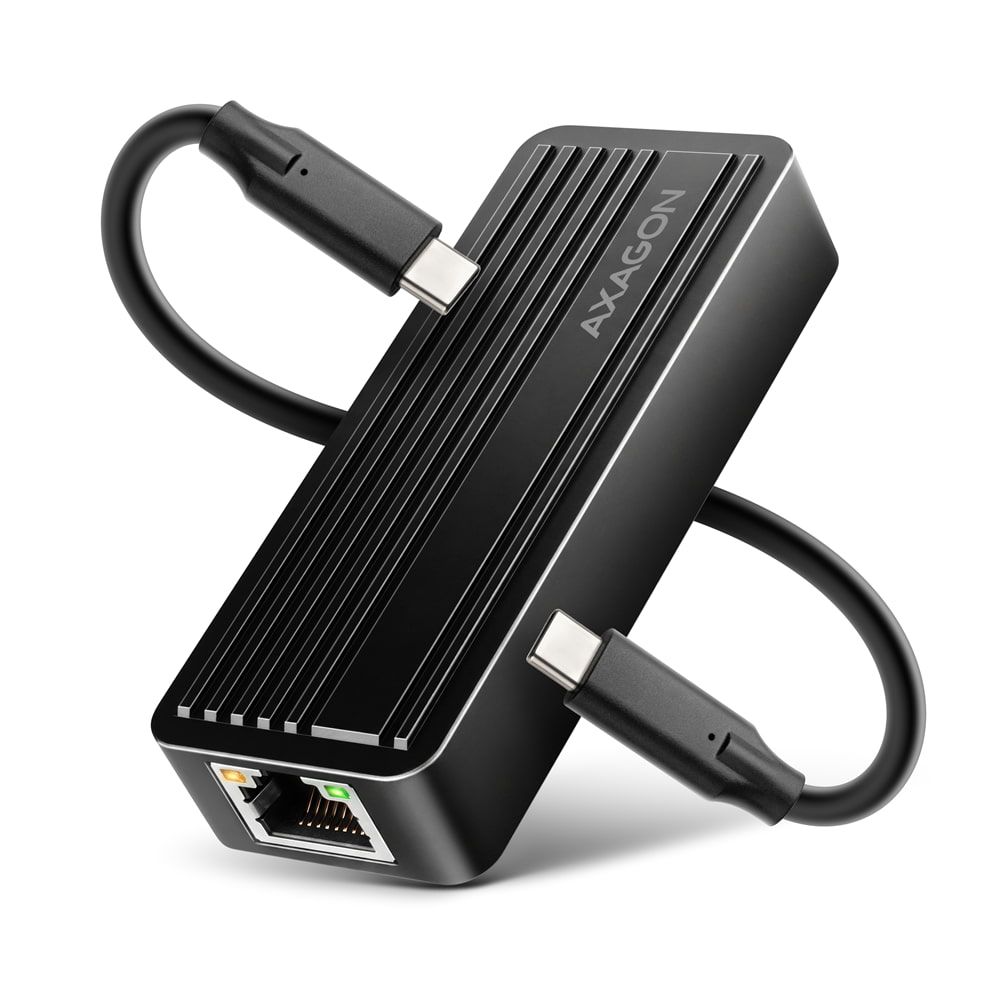 ADE-10GR USB-C 10 Gigabit Ethernet Adapter with Detachable USB-C Cable