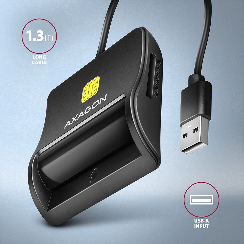 CRE-SM3SD USB-A 4-slot Smart/ID card FlatReader