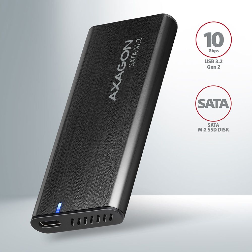 EEM2-SBC SuperSpeed+ USB-C - M.2 SATA SSD RAW box