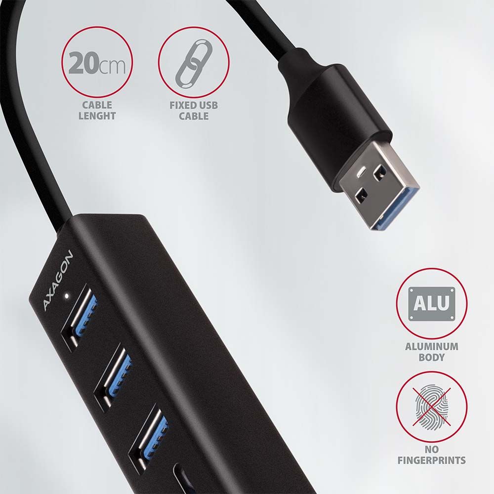 HMA-CR3A SuperSpeed USB-A hub + Kartenleser