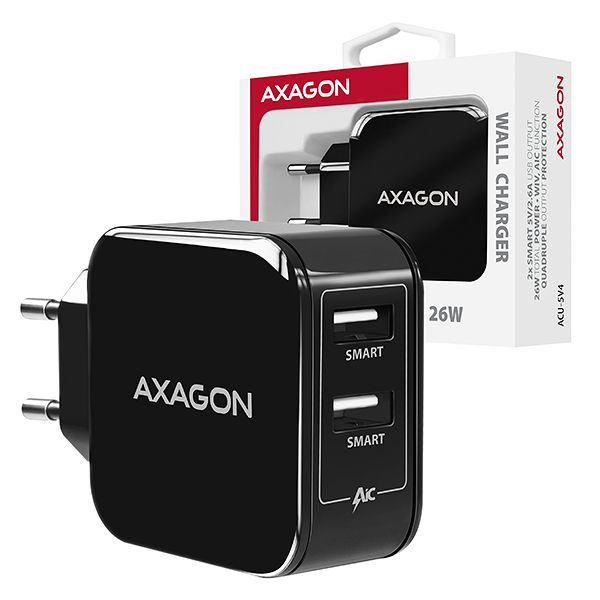 ACU-5V4 2.6A + 2.6A wall charger