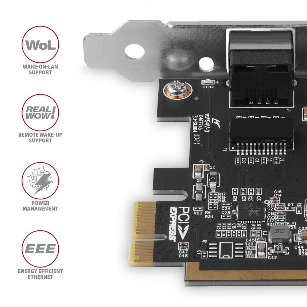 PCEE-GRF PCIe gigabit ethernet