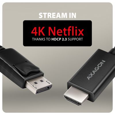 RVD-HI20C2 DP > HDMI kabel 1.8 m, 4K/60Hz