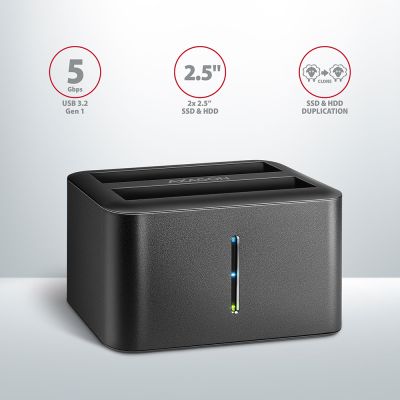 ADSA-D25 SuperSpeed USB DUAL 2.5" SSD/HDD MINI dock
