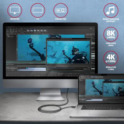 BUCM4X-CM05AB NewGEN+ USB-C <> USB-C 4 Gen 3×2 / 240 W kabel 0.5 m