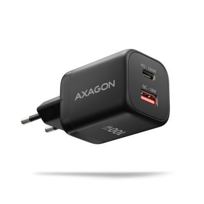 ACU-PQ100 GaN wall charger 100W, USB-C + USB-A, for laptops and phones