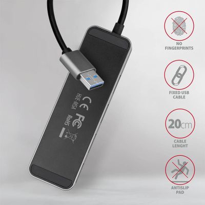 HUE-MSA SuperSpeed USB-A SWITCH hub w. CHARGING function