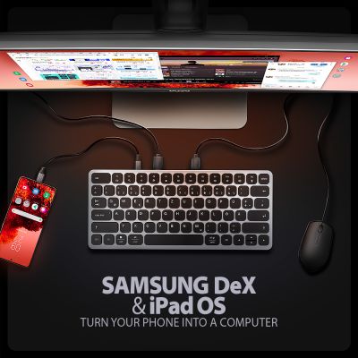 HMC-KB-GE USB-C 5 Gbps KEYBOARD (DE) 9in1 hub