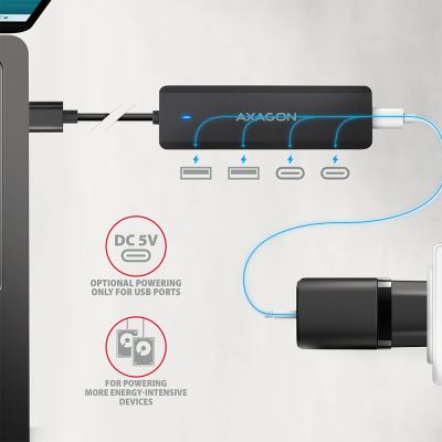 HUE-C2A USB-A 5Gbps TRAVEL hub