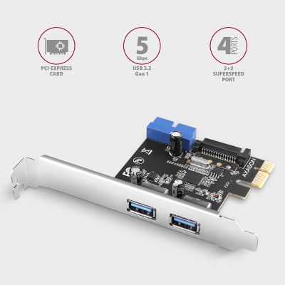PCEU-232VLS PCIe řadič 2+2x SuperSpeed USB