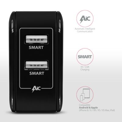 ACU-5V4 2.6A + 2.6A wall charger