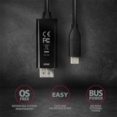 RVC-HI2C USB-C > HDMI kabel 1.8m, 4K/60Hz