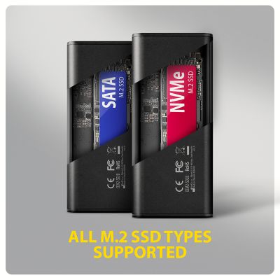 EEM2-SD2B USB-C 10Gbps - M.2 NVMe & SATA SSD DISPLAY box