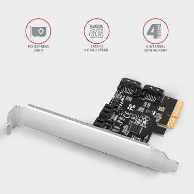 PCES-SA4X4 PCIe řadič 4x SATA 6G