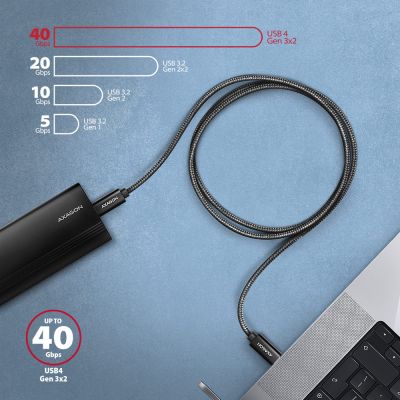 BUCM4X-CM10AB NewGEN+ USB-C <> USB-C 4 Gen 3x2 / 240W kabel 1 m
