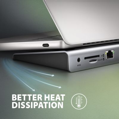 HMC-4KX3 USB-C 5Gbps TRIPLE 4K DISPLAY 11in1 hub