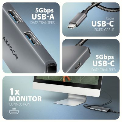 HMC-5H8K USB-C 5Gbps 5in1 8K hub