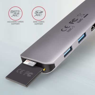 HMC-5 SuperSpeed USB-C COMBO 5in1 hub