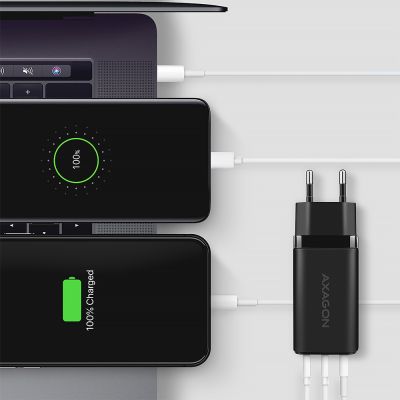 ACU-DPQ65 PD3.0 & QC4+ 3xOUTPUTS wall charger 65W