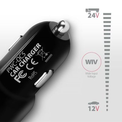 PWC-QC5 QC3.0 + 2.4A car charger