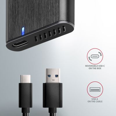 EEM2-SBC SuperSpeed+ USB-C - M.2 SATA SSD RAW box