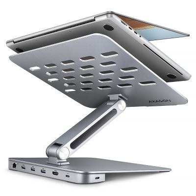 HMC-STND USB-C 5Gbps ALUMINUM STAND & HUB 7in1