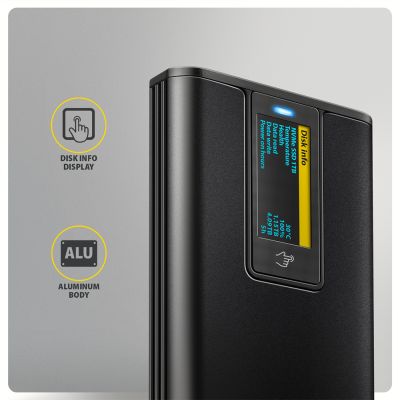 EEM2-SD2B USB-C 10Gbps - M.2 NVMe & SATA SSD DISPLAY box